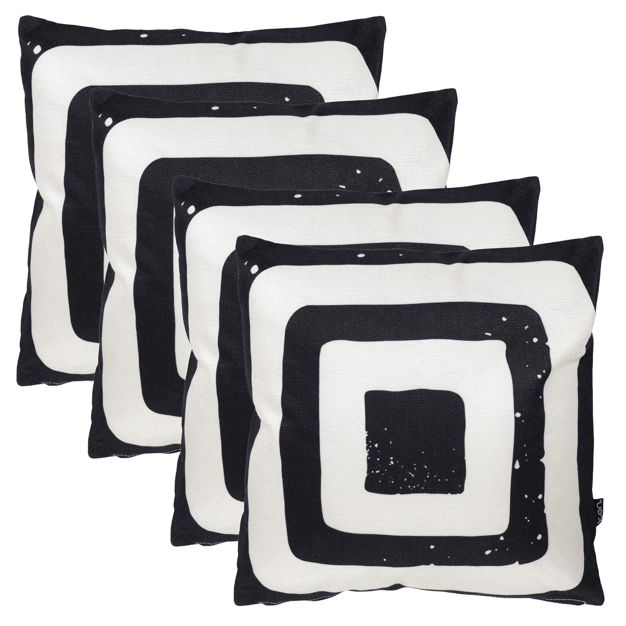 OUTDOORKISSEN 4er Set - Schwarz, Textil (43/43cm) - icon
