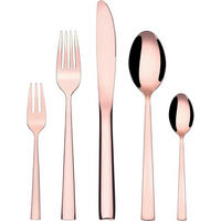 BESTECKSET 30-teiliges Set Rosegold Edelstahl 18/10 - Goldfarben, Metall