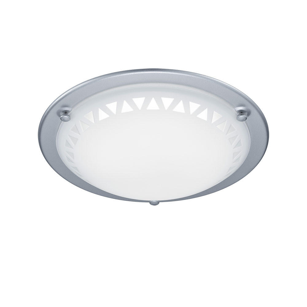 LED DECKENLEUCHTE Pacco Weiß Metall Glas - Weiß, Glas (30/30/8cm)