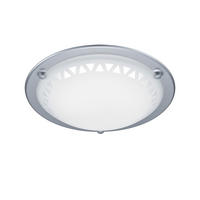 LED DECKENLEUCHTE Pacco Weiß Metall Glas - Weiß, Glas (30/30/8cm)