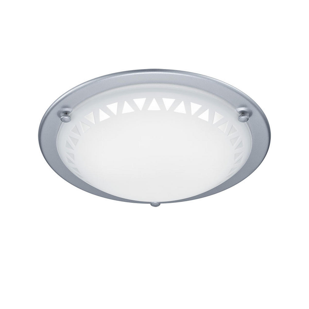 LED DECKENLEUCHTE Pacco Weiß Metall Glas - Weiß, Glas (30/30/8cm)