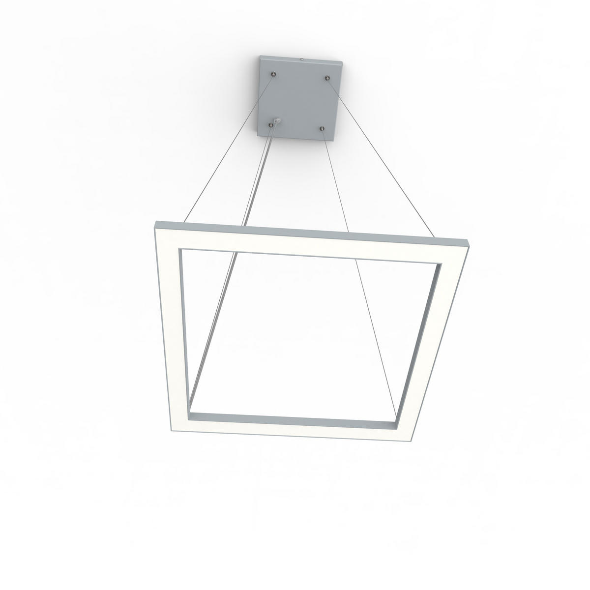 LED-HÄNGELEUCHTE - Grau, Metall (40/40/100cm) - Lumicom
