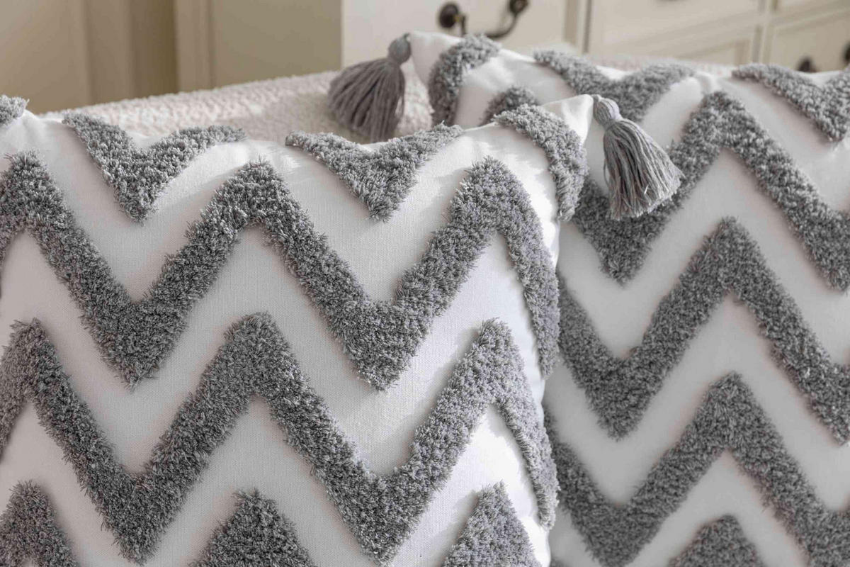 DEKOKISSEN Bonn HxB 45x45 cm Grau - Grau, Textil (46/45cm) - Gardinenbox