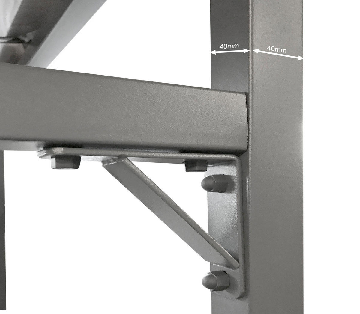 KAMINHOLZREGAL Außen 2 Stück 130x70x185 cm Aluminium Grau 3,2 m³ / 5 SRM - Grau, Metall (130/185/70cm) - QUICK STAR