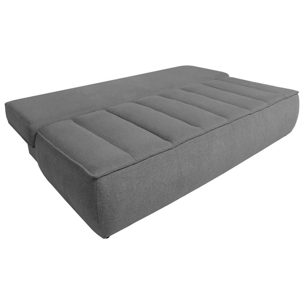 SCHLAFOSOFA Doris mit Schlaffunktion und Bettkasten, DL-System, Dunkelgrau - Dunkelgrau, Textil (210/88/100cm) - Beautysofa