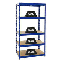 SCHWERLASTREGAL Tiger 180x90x60 cm Fachlast 265 kg Blau - Blau, Metall (90/180/60cm) - PROREGAL