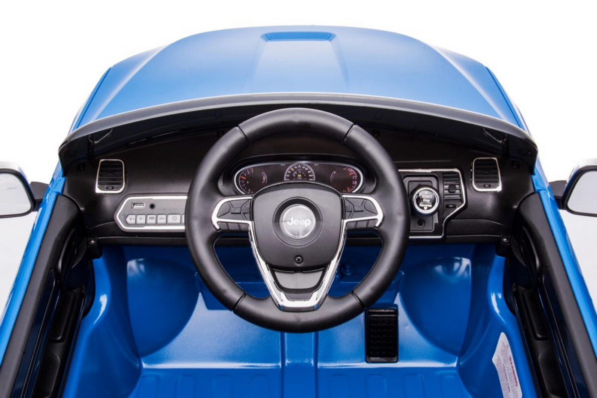 KINDER ELEKTROAUTO Jeep Grand Cherokee blau - Blau, Kunststoff (114/76/58cm) - TPFLiving