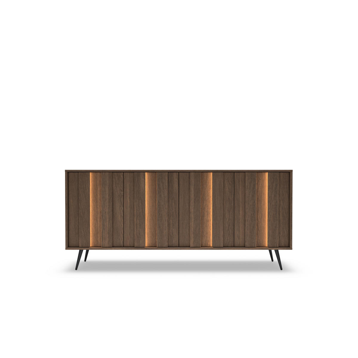 KOMMODE: Dunin-Eiche, 183,3 x 82,6 x 40 cm - Eichefarben, Holzwerkstoff (183.3/82.6/40cm) - 3XE LIVING