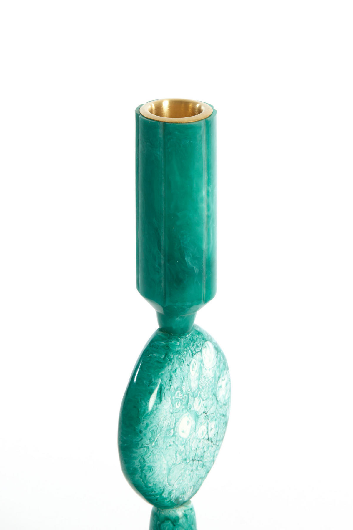 KERZENHALTER Kumopa Blau Ø10/25 cm - Blau, Kunststoff (10/25/10cm) - Light & Living