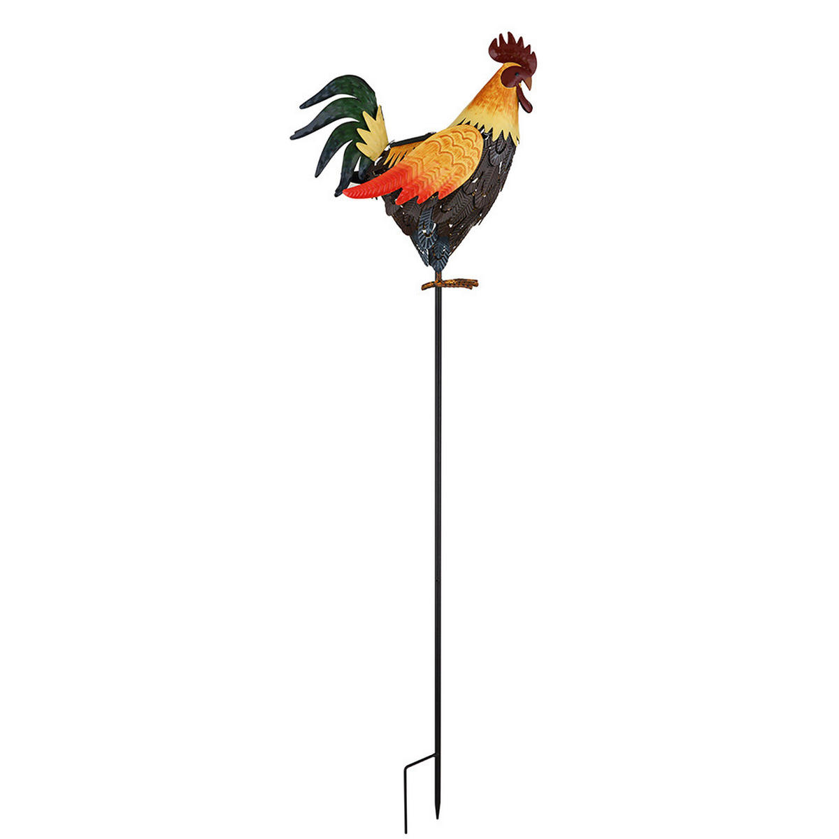 LED AUSSENLEUCHTE Metall Orange - Orange, Metall (28.5/13/100cm) - Globo Lighting