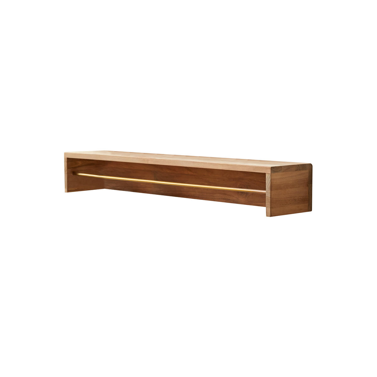 HANDTUCHHALTER Sasha Natur aus Teak - Naturfarben, Holz (100/15/20cm) - Tikamoon