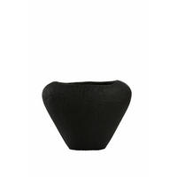 VASE Mayoro Schwarz 32/9/23 cm - Schwarz, Metall (23cm) - Light & Living