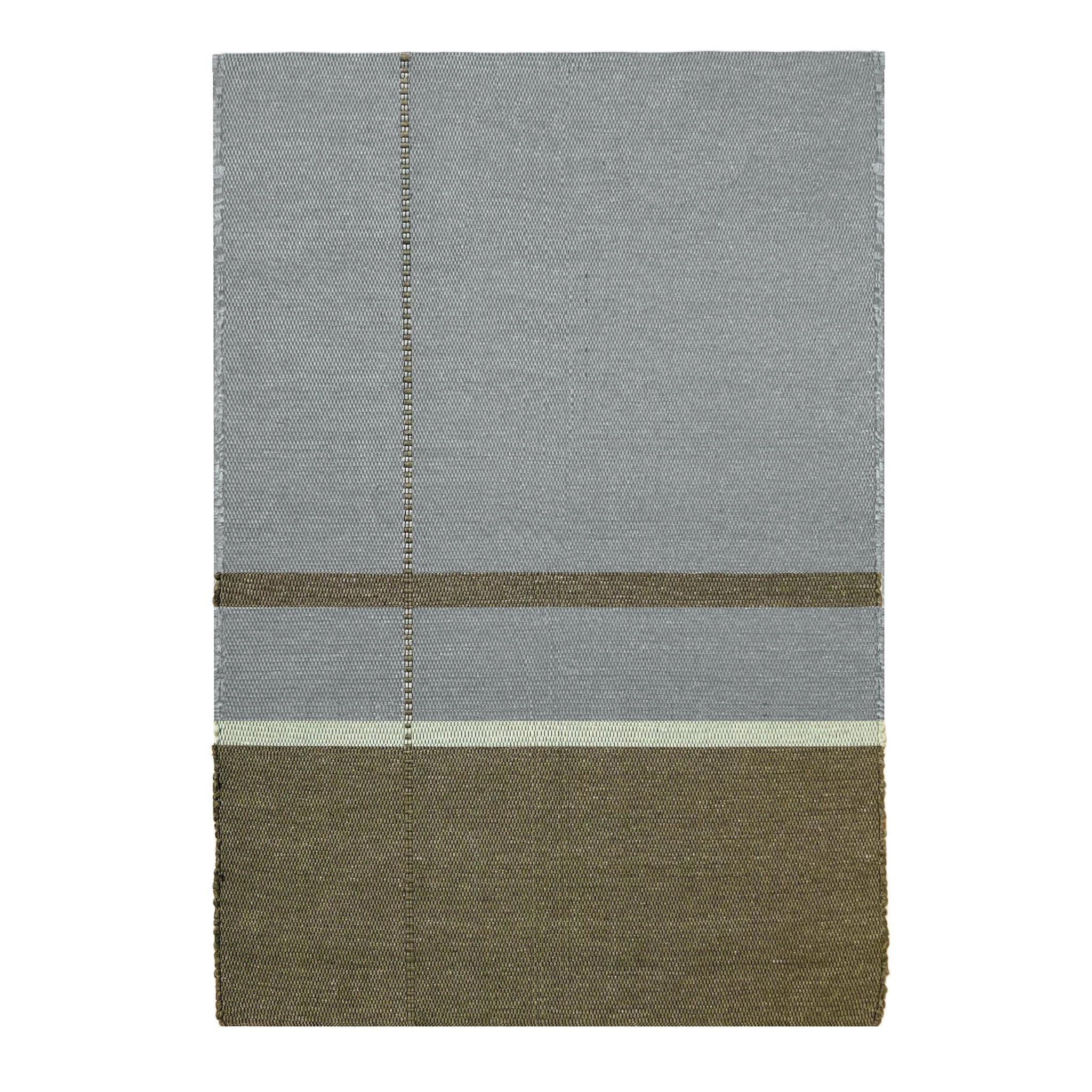 TEPPICH aus recycelten Fasern handgewebt grün - Grün, Naturmaterialien (140/200cm) - AFK Living