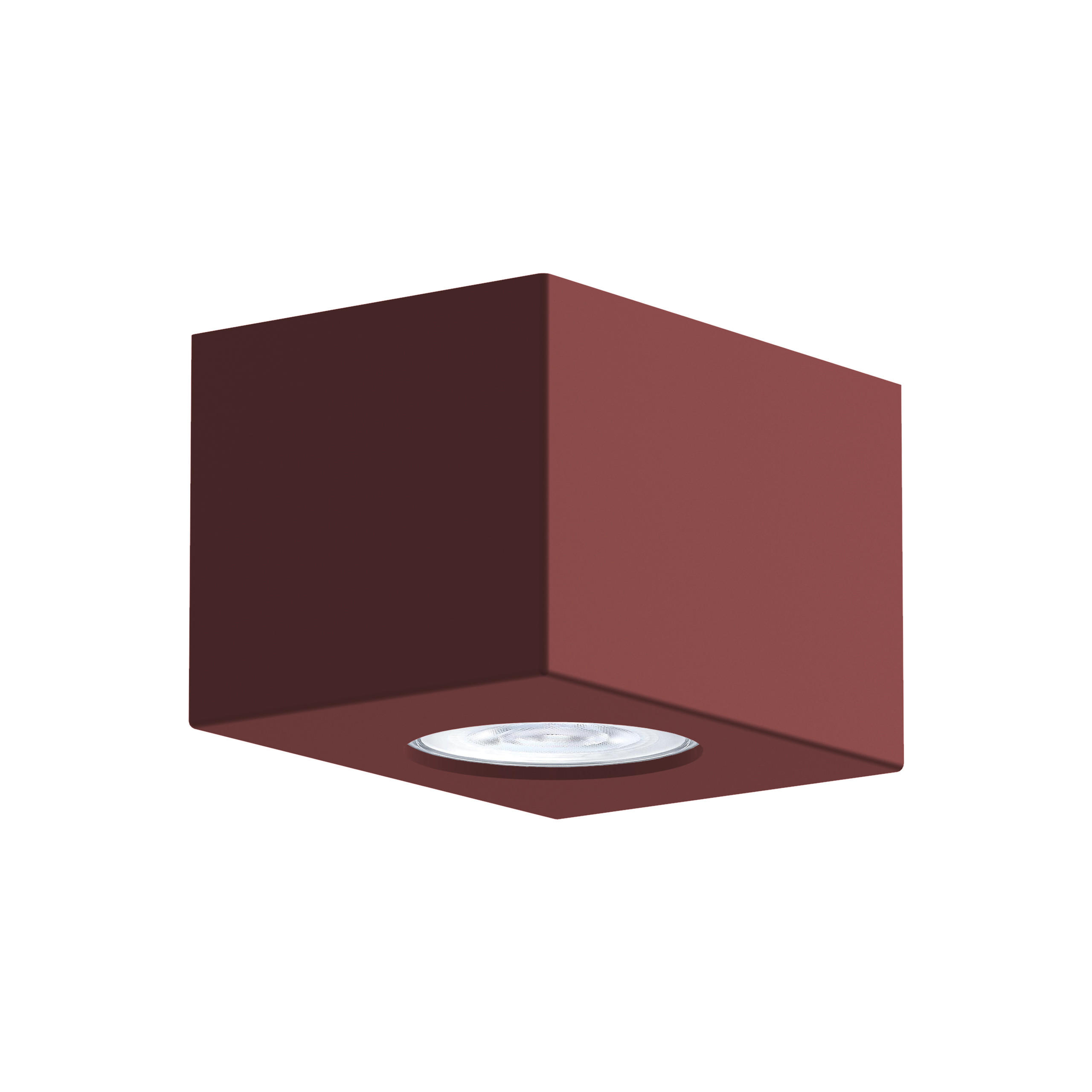 DECKENLEUCHTE - Rot, Metall (8/12/7cm) - Lumicom