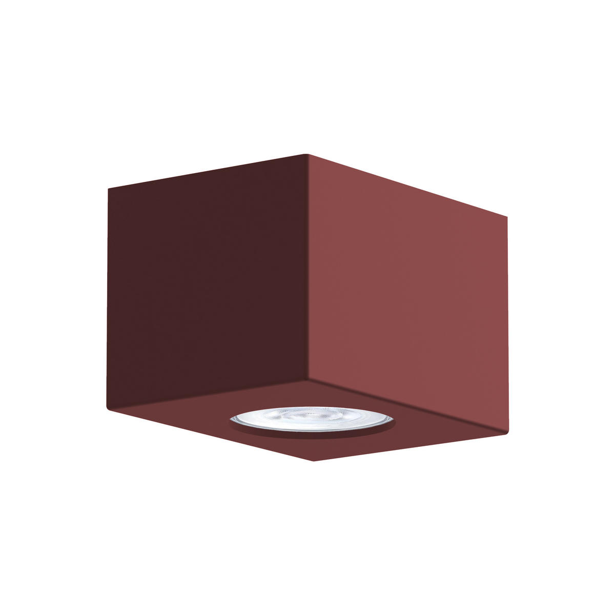 DECKENLEUCHTE - Rot, Metall (8/12/7cm) - Lumicom