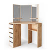 ECKSCHMINKTISCH Arielle Goldkraft Eiche 110 cm - Honigeiche, Holzwerkstoff (110/141.5/54cm) - Vicco