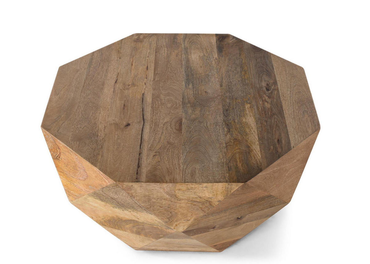 COUCHTISCH aus Mangoholz - Braun, Holz (80/80/37cm) - Giner y Colomer