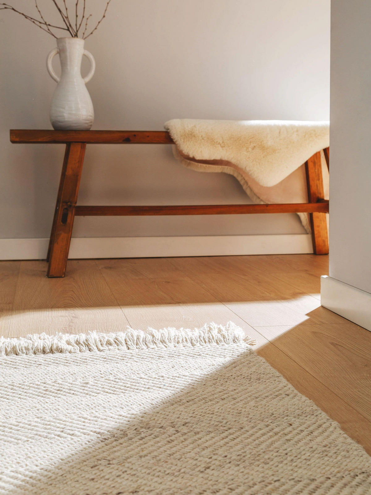 WOLLTEPPICH-LÄUFER Lars Cream 70x200 cm - Creme, Textil (70/200cm) - benuta Pure