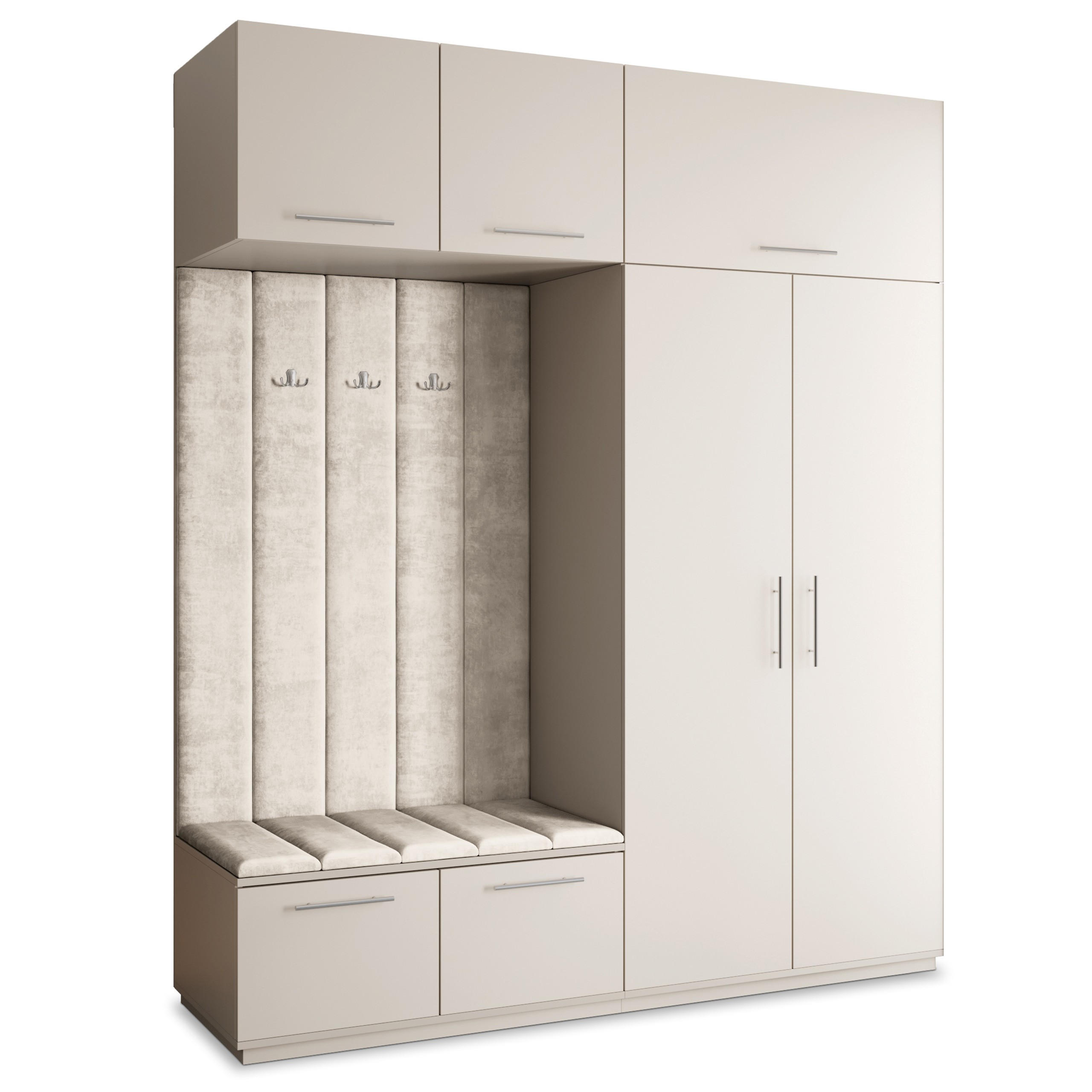 Masseno Garderobenschrank Kaschmir, Beige 200x240x60 cm