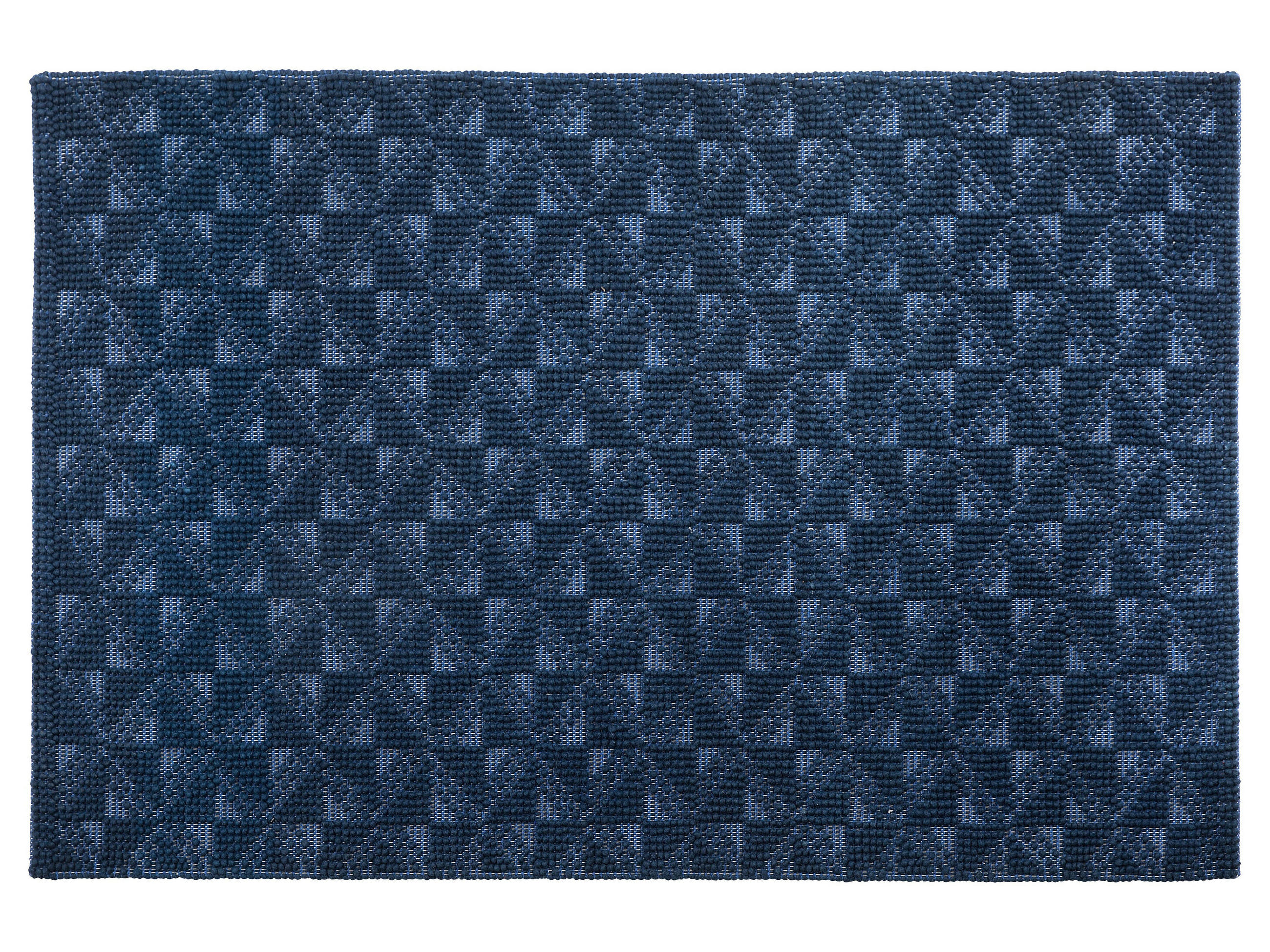 KURZFLOR-TEPPICH Savran 200/140 cm - Blau, Textil (140/200cm) - Beliani