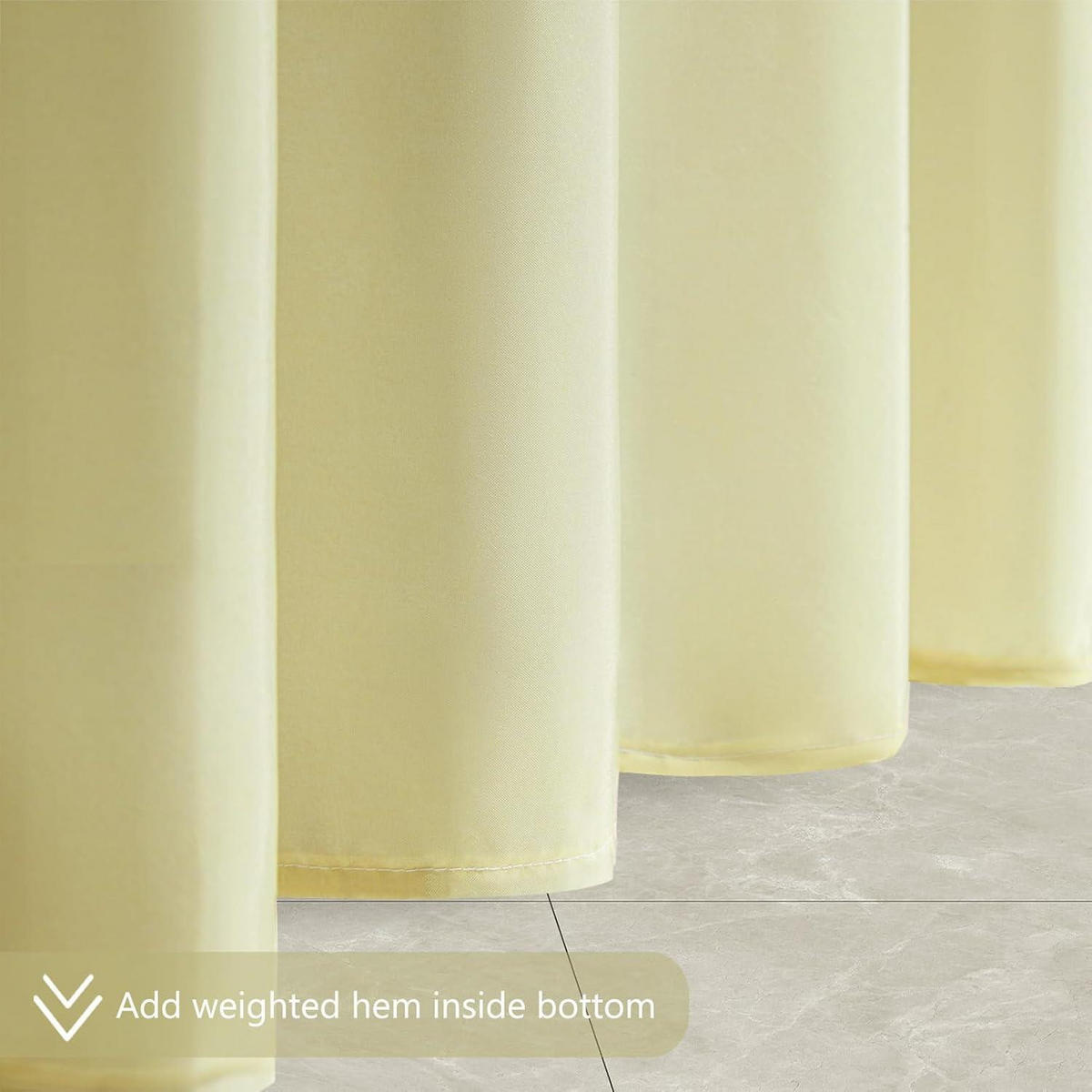 DUSCHVORHANG 180 x 200 cm Beige Wasserdicht Anti-Schimmel Waschbar - Multicolor, Textil (180/200cm)