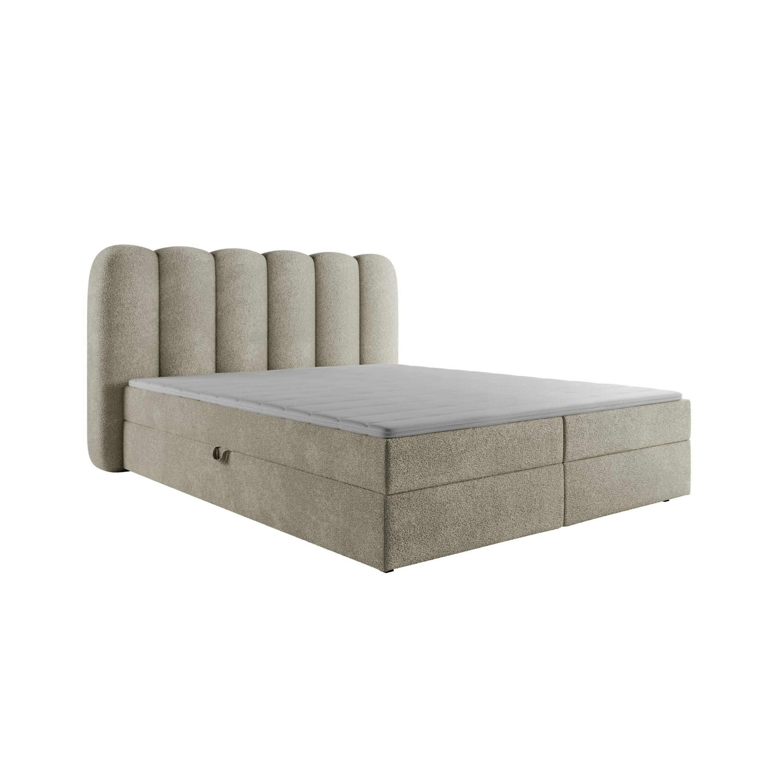 Excellent Home Boxspringbett Creme 160x200 cm