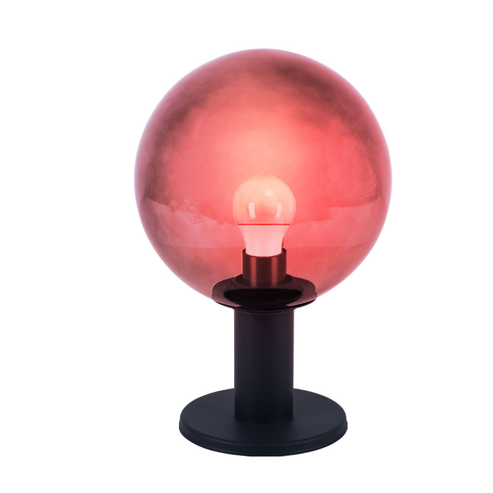 LED AUSSENLEUCHTE Grau Rauchoptik - Grau, Glas (38/25/38cm) - Globo Lighting