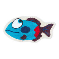 KINDERTEPPICH Fisch, Baumwolle 40/75 cm - Multicolor, Textil (40/75cm) - Homescapes