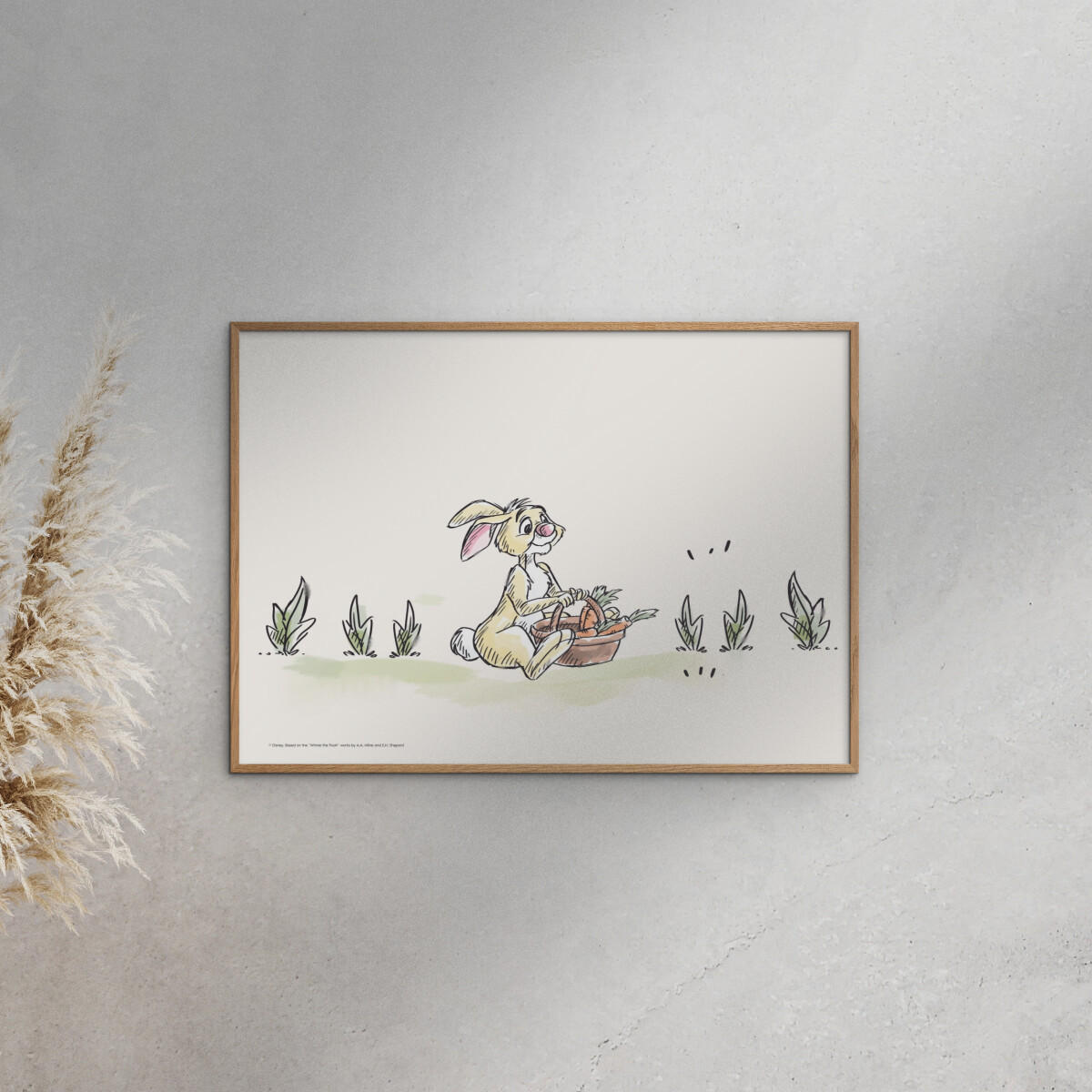 POSTER Disney - Rabbit Harvesting Carrots - Beige, Papier (50/70/0.1cm) - Poster&Frame
