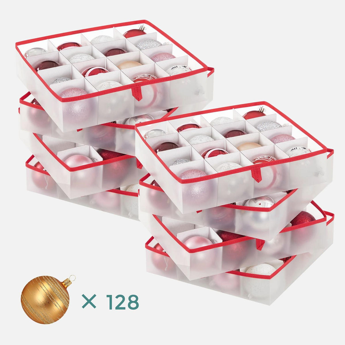 AUFBEWAHRUNGSBOX TALLINN - Rot, Kunststoff (34.5/34/34.5cm) - Hansiro