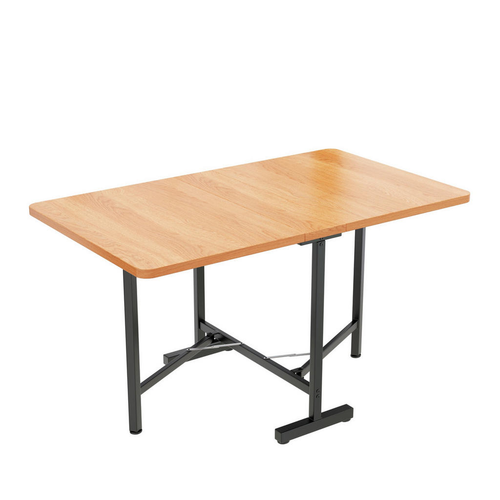 Modfu JÍDELNÍ stůl 120x80x75 cm dekor americký bílý dub z MDF rozkládací a skládací