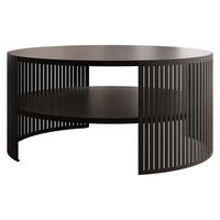 COUCHTISCH Fikoli - Schwarz, Holzwerkstoff/Metall (75/75/40cm) - MIRJAN24