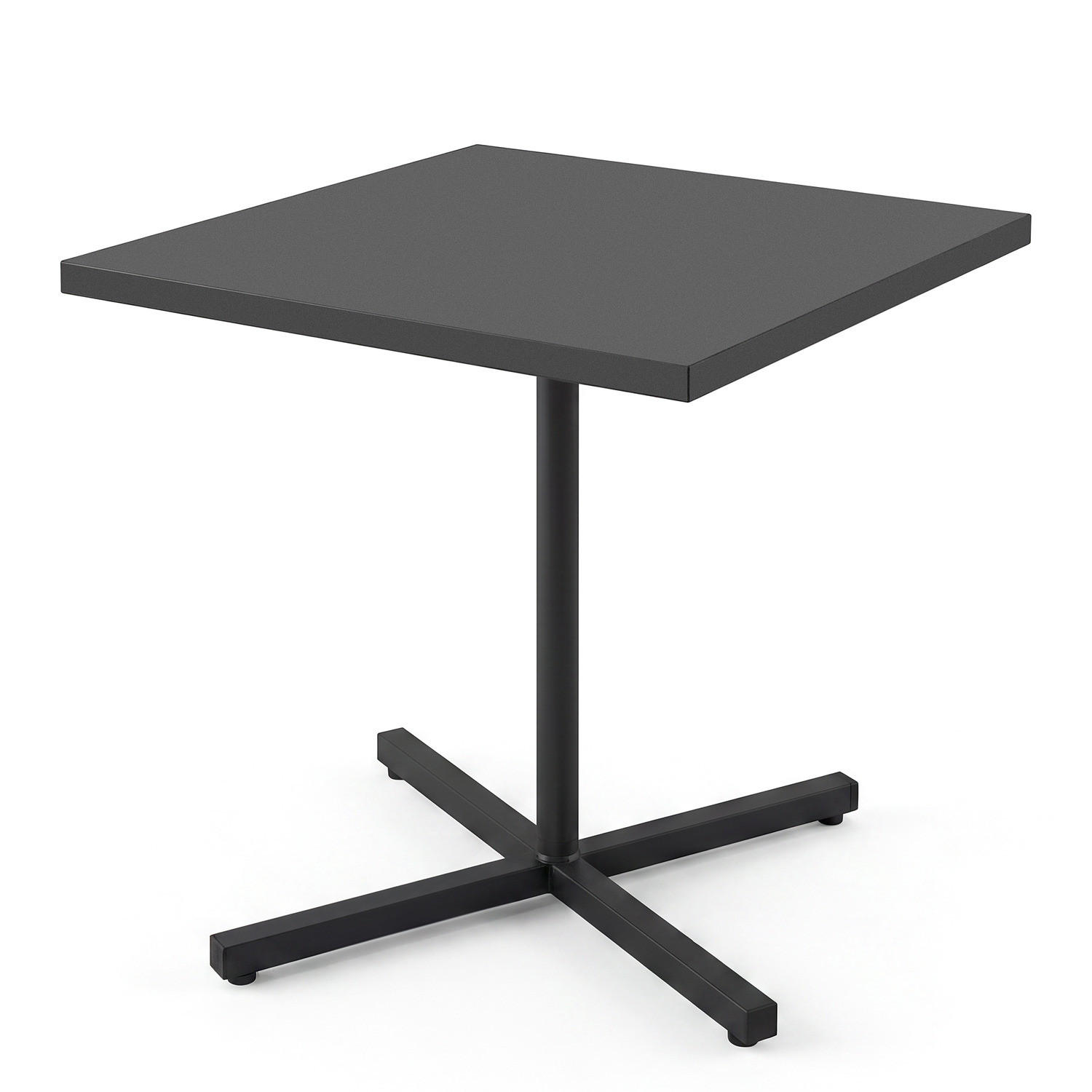 KLAPPTISCH - Stahl - Anthrazit, Metall (60/60/74cm) - home24