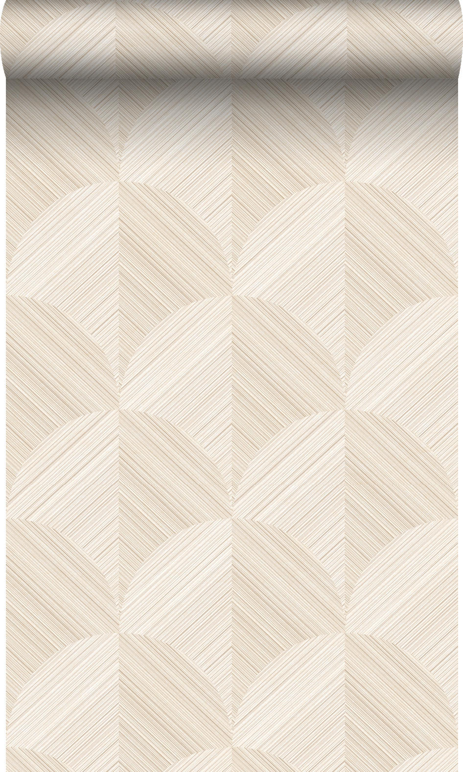 TAPETE 3D Muster 53 cm x 10.05 m - Beige, Papier (53/1000cm) - Origin Wallcoverings