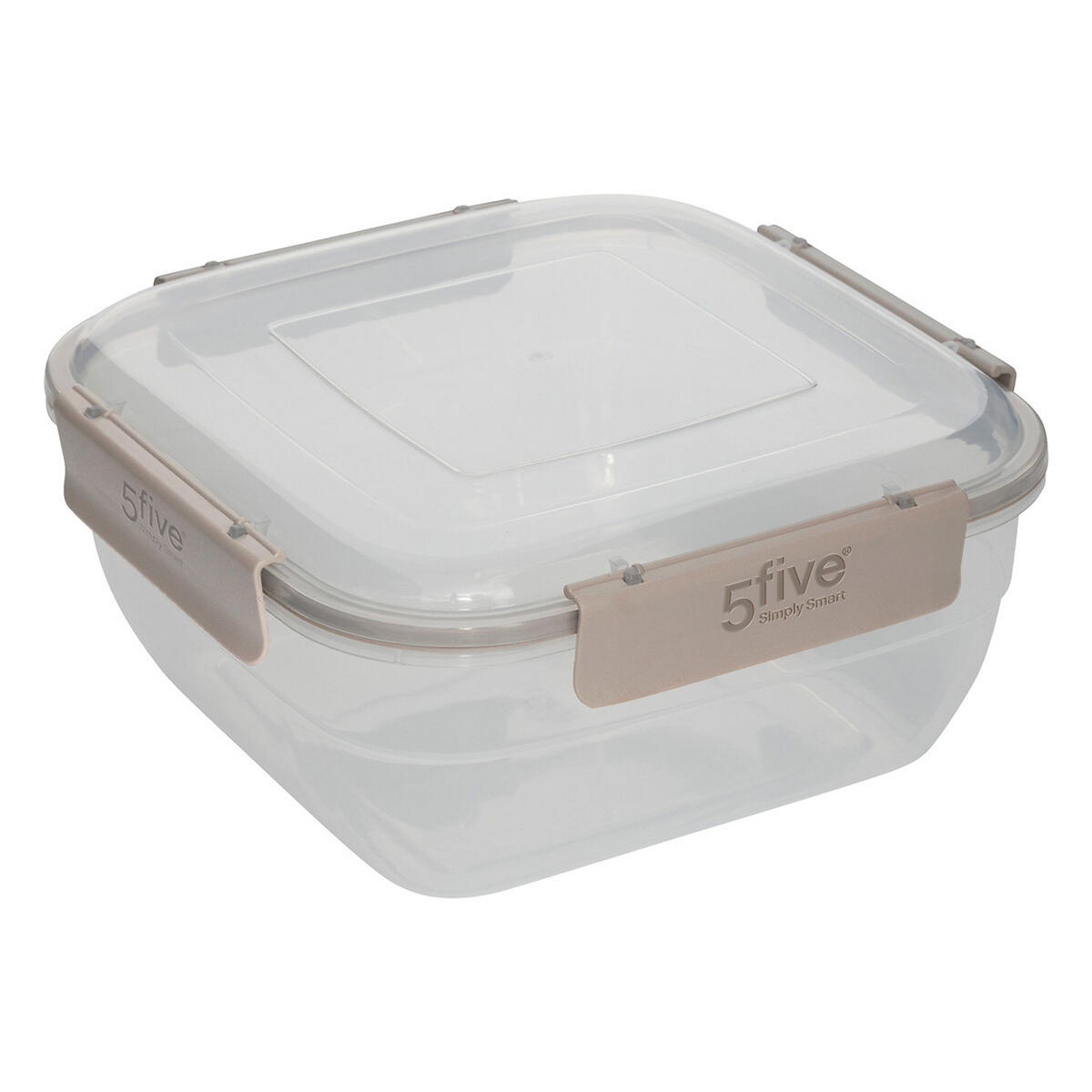 VORRATSDOSE Klic, 4-tlg., Quadratisch, Kunststoff - Transparent, Kunststoff (9.4/20.3/20.3cm) - 5five Simply Smart