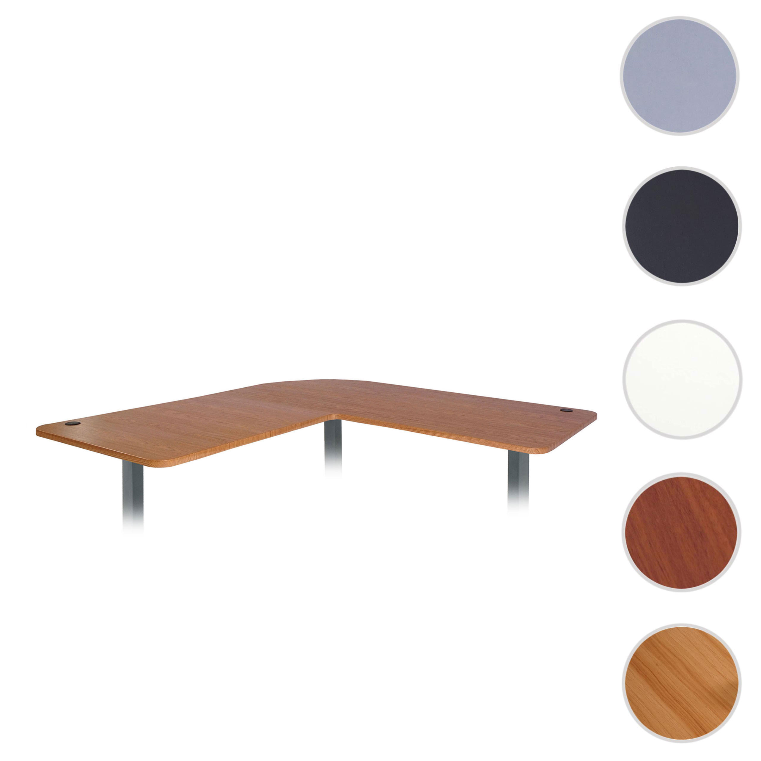 TISCHPLATTE FÜR ECK-SCHREIBTISCH Braun - Hellbraun, Holz (97/177/2cm) - MCW