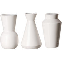 VASEN-SET Kalmar weiß 20 cm 3er Set - Weiß, Keramik (20cm) - Ritzenhoff Breker