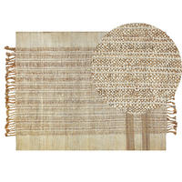 TEPPICH geflochten Ortaoba 200/140 cm - Beige, Naturmaterialen (140/200cm) - Beliani