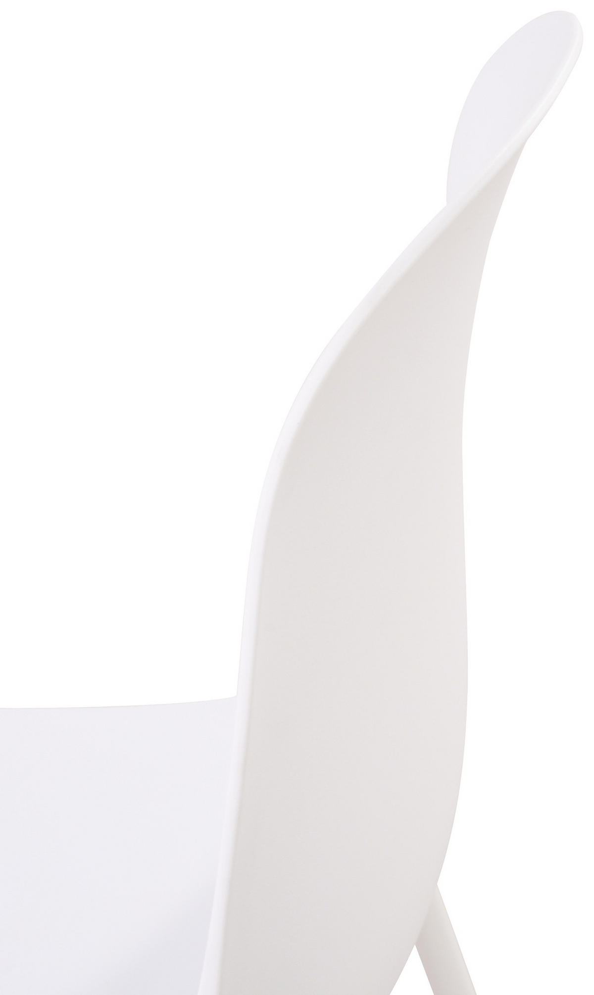 STAPELSTUHL Kunststoff weiß - Weiß, Kunststoff/Metall (51/85/53cm) - CLP