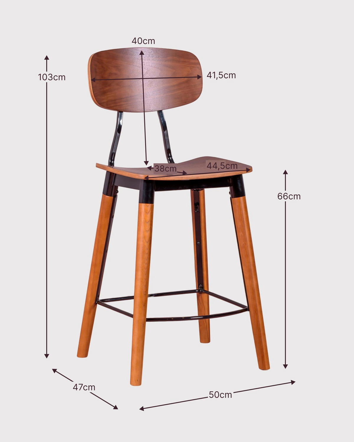 HOCKER Holz Walnussfarben - Walnussfarben, Holz (50/103/47cm) - Nest Dream