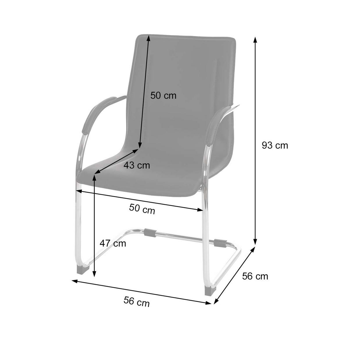 ESSZIMMERSTUHL Rot 2er-Set - Rot, Kunststoff (56/93/56cm) - MCW