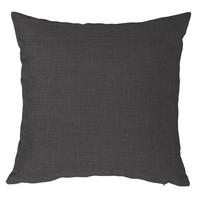KISSENBEZUG 40x40 cm anthrazit Struktur Leinenoptik - Anthrazit, Textil (40/40cm)