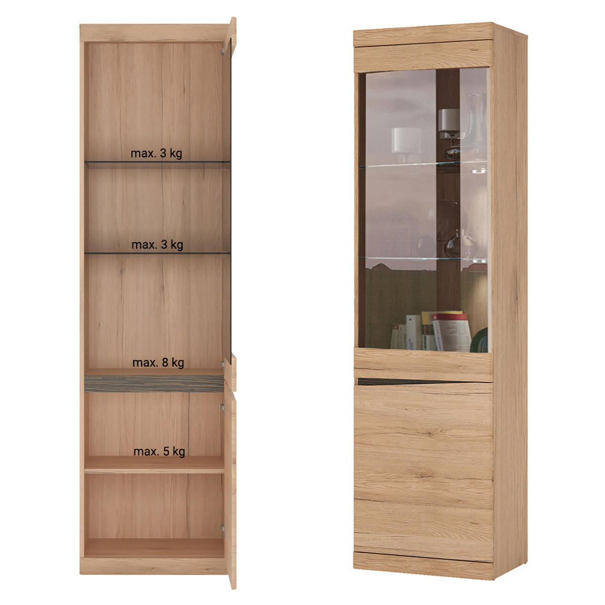 WOHNZIMMER-SET 4-TLG. Sanford-129 - Braun, Holzwerkstoff (504/197/40cm) - Lomado