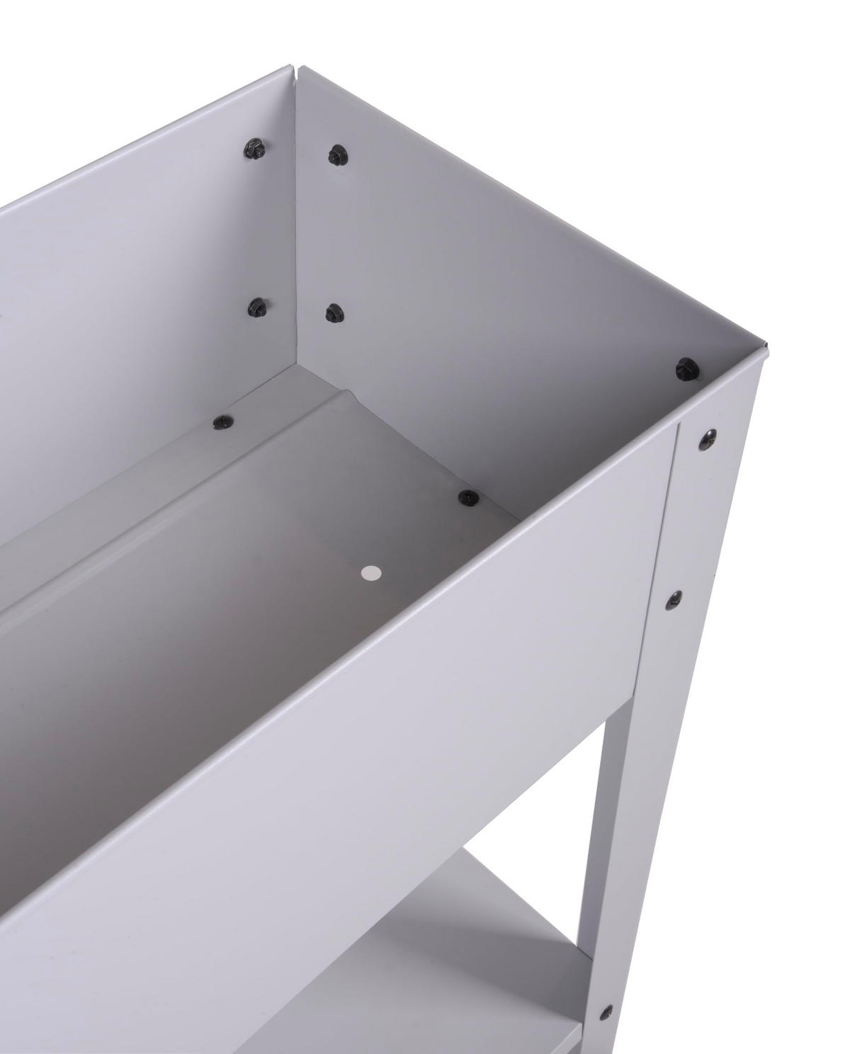 HOCHBEET Dijon mobil Hellgrau Stahl Metall-Hochbeet für Garten - Hellgrau, Metall (35/80/75cm) - DELUKE