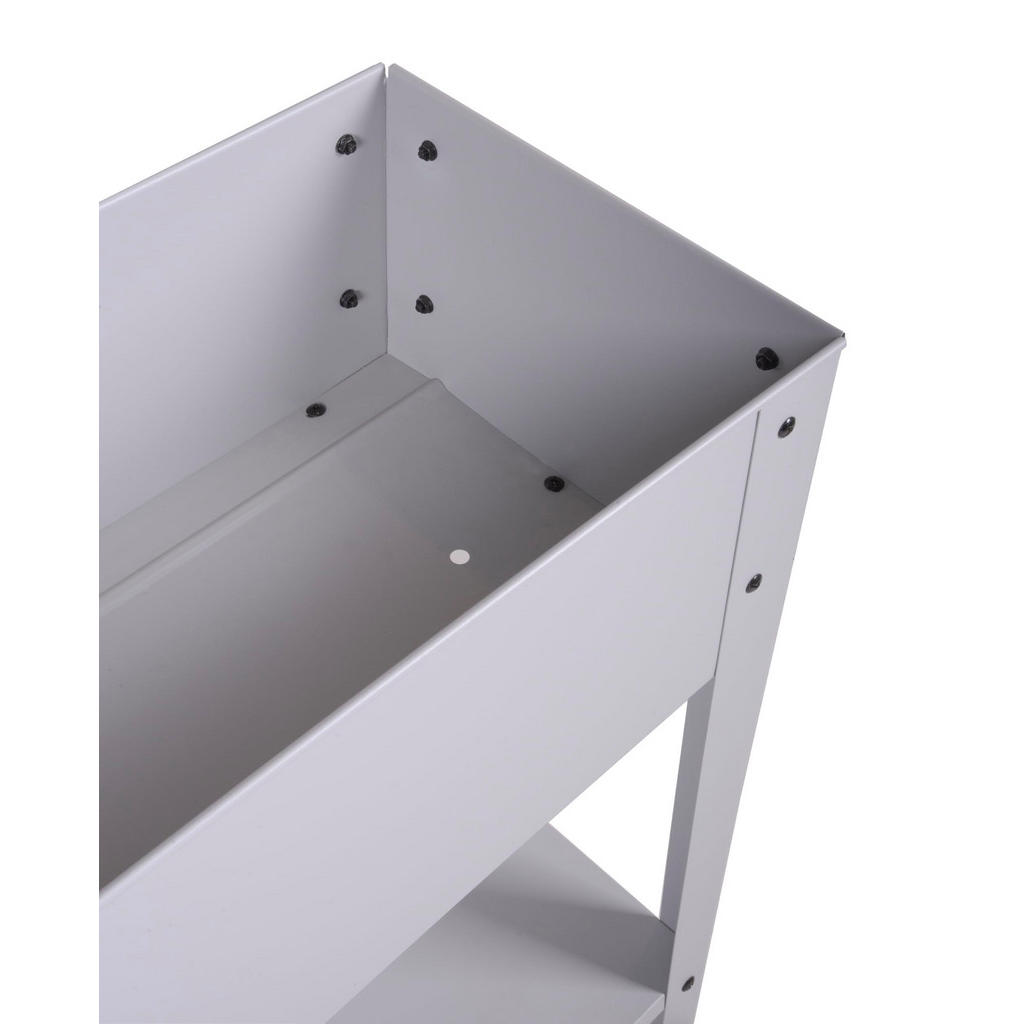 Thumbnail - Deluke Hochbeet, Hellgrau, Metall, 35x80x75 cm, Gartenzubehör, Hochbeete