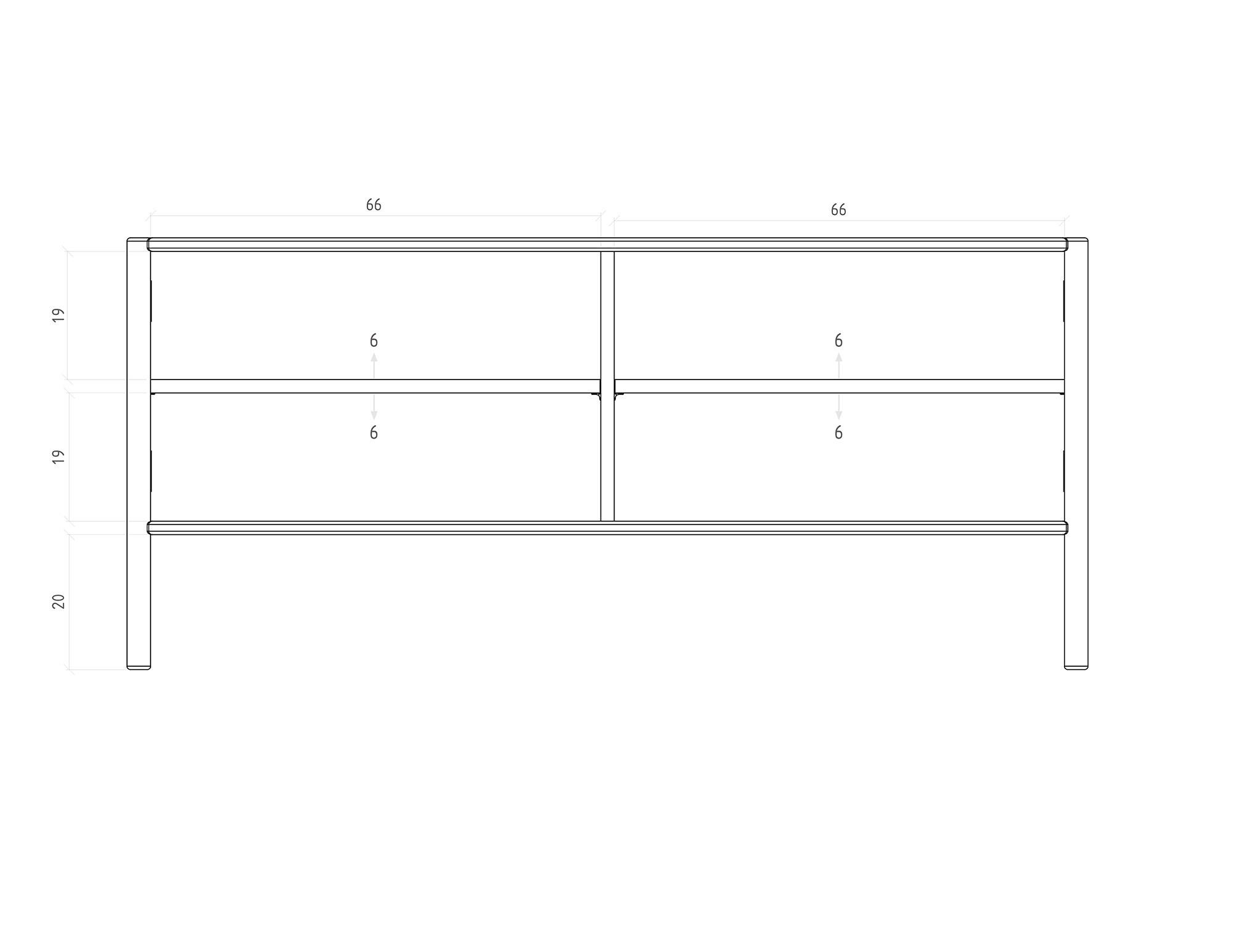 TV-SCHRANK INA Kernbuche - Ecru, Holz (142/64/46cm) - byoak