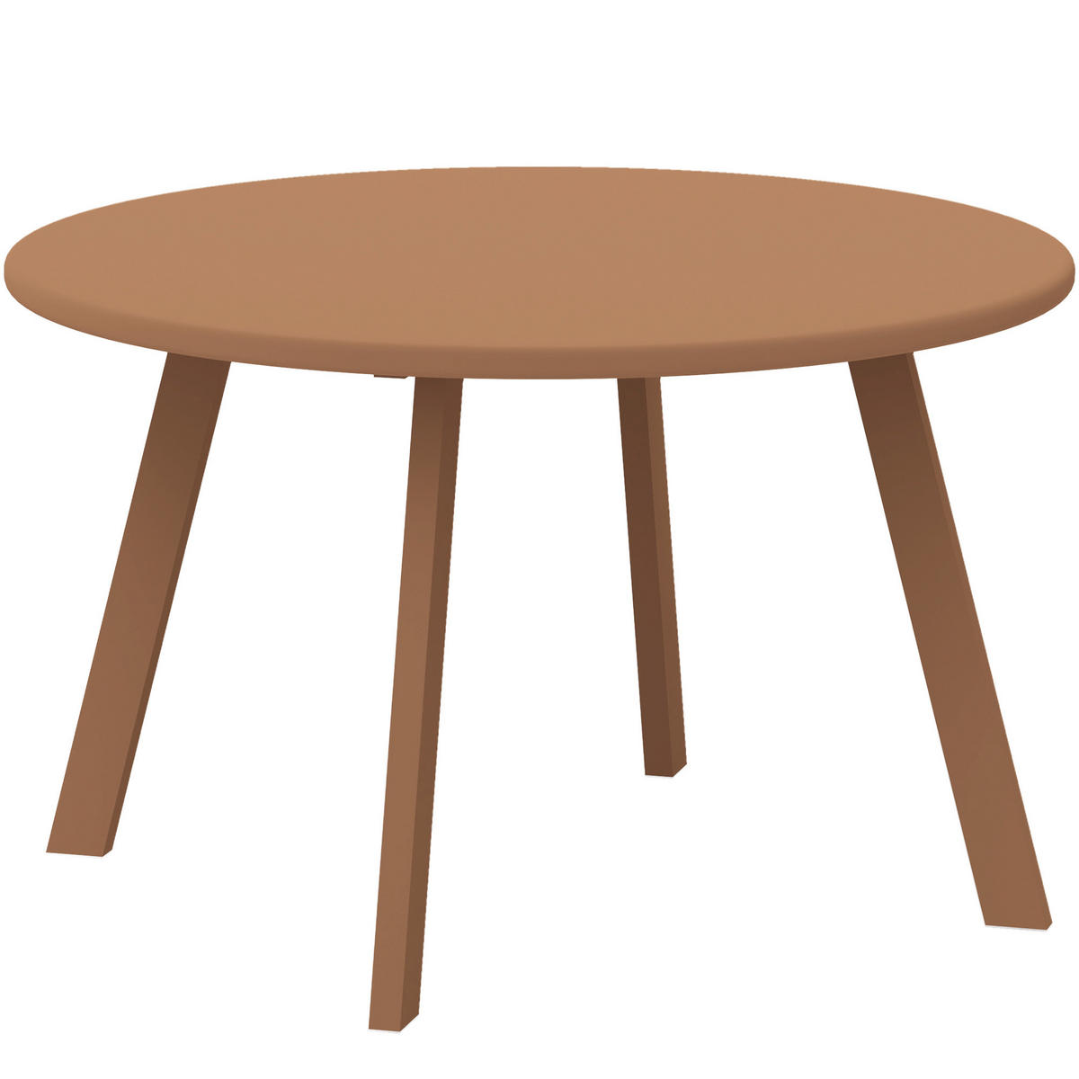 GARTENBEISTELLTISCH DE-14129 rund Ø70 cm, rutschfest Orange - Orange, Metall (70/70/42cm) - ComfortXL