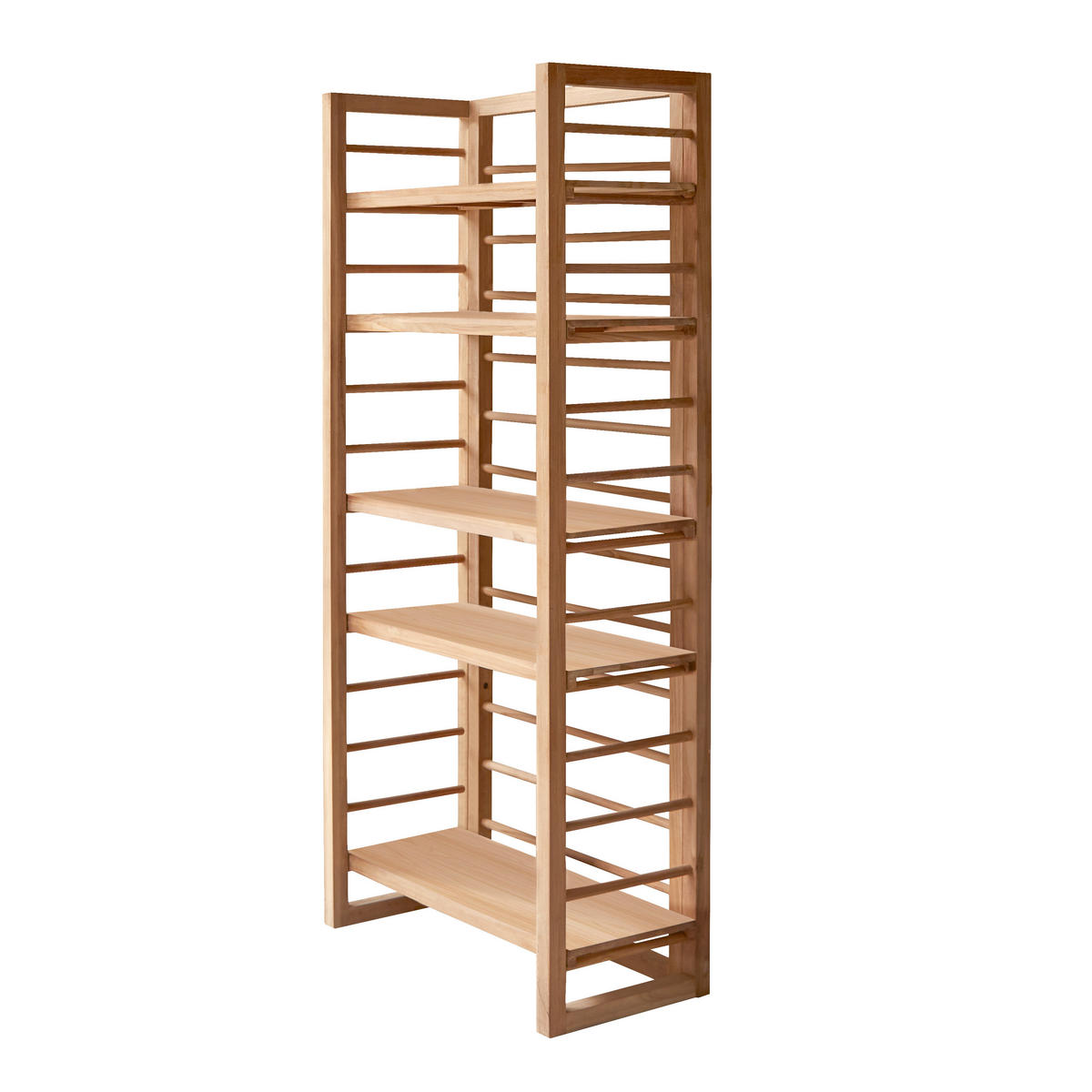 HOCHSCHRANK Sera Natur aus Teak - Naturfarben, Holz (80/180/40cm) - Tikamoon