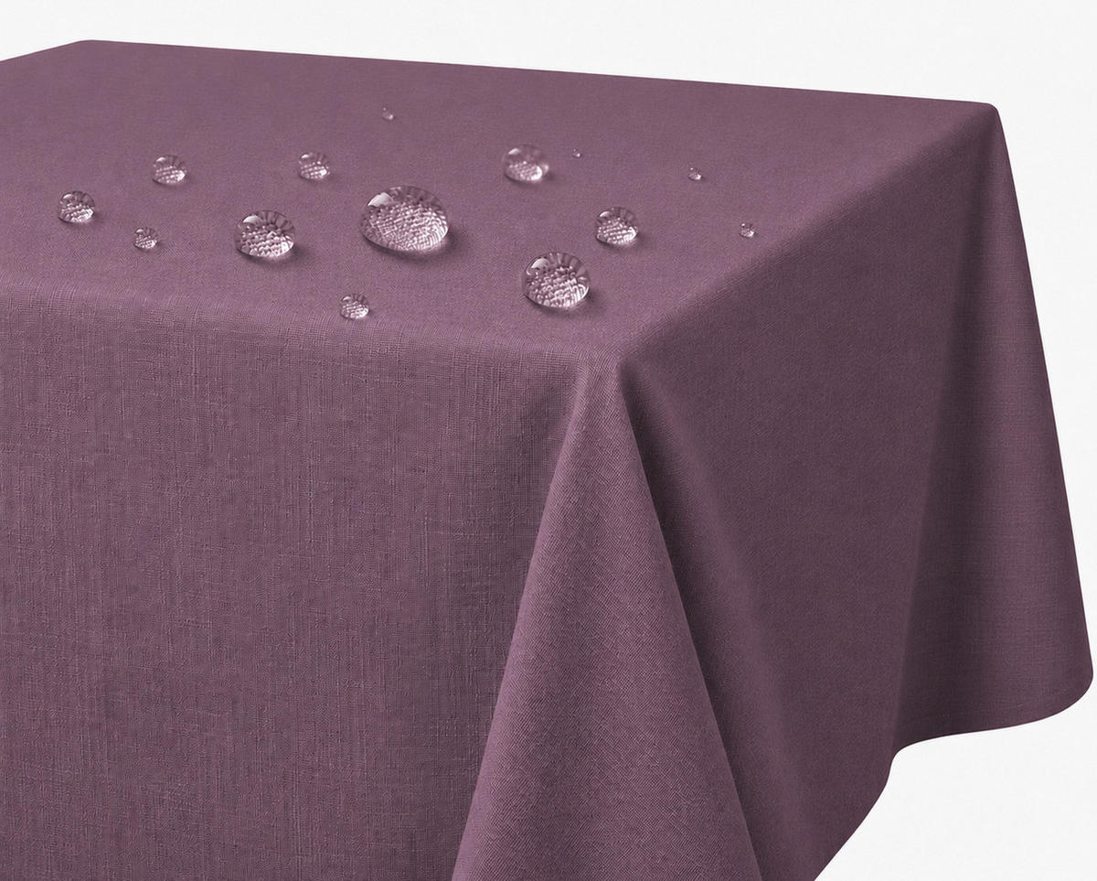 TISCHDECKE Leinenoptik 90/90 cm eckig flieder - Flieder, Kunststoff (90/90cm) - TiborTex