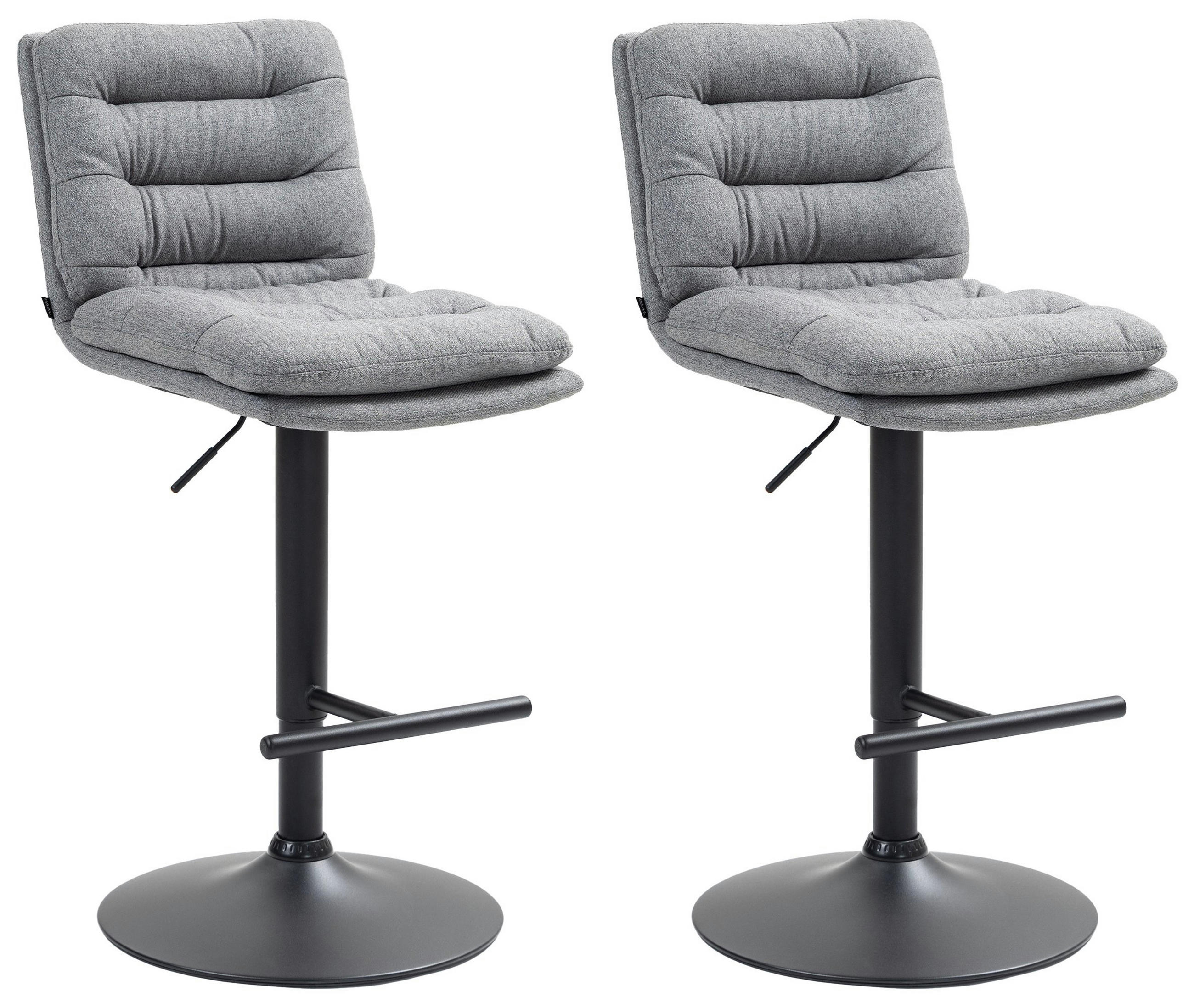 TPFLiving Barhocker Grau 42x116x56 cm